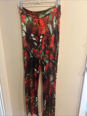 Vintage Jean Paul Gaultier Soleil Fuzzi Butterfly Medium Pants Y2K Italy